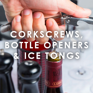 Corkscrews Bottle Openers & Ice Tongs