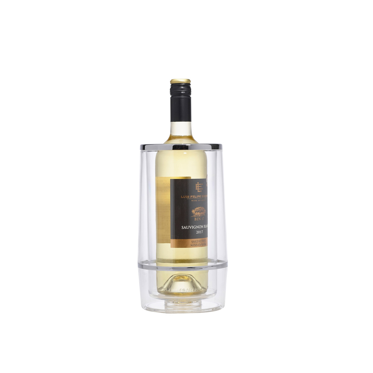 Clear Acrylic Wine Cooler Chrome TrimDiscontinued Line Whilst Stocks