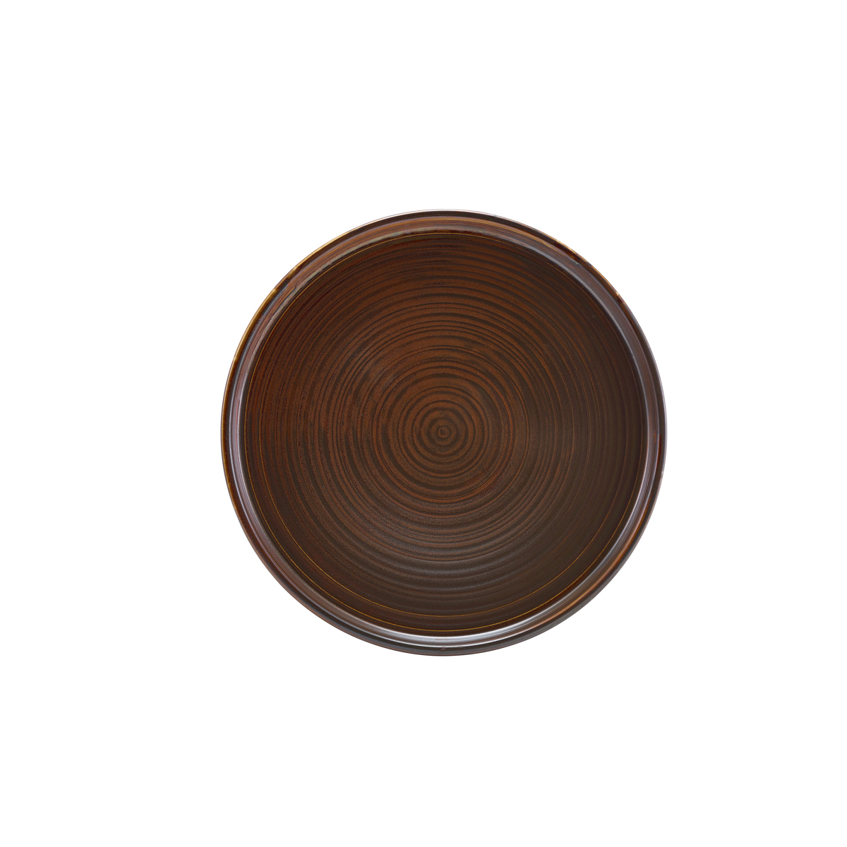 LPPRC25 Terra Porcelain Rustic Copper Low Presentation Plate 25cm