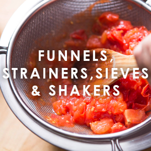 Funnels Strainers Sieves & Shakers