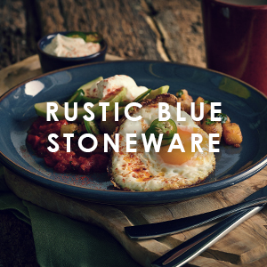 Rustic Blue Terra Stoneware